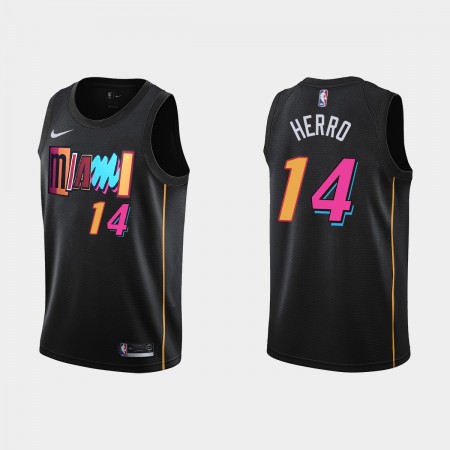 Maglia NBA Miami Heat Tyler Herro 14 Nike 2021-22 City Edition Swingman - Uomo